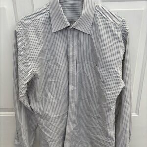 Men's Striped Button-Up Shirt